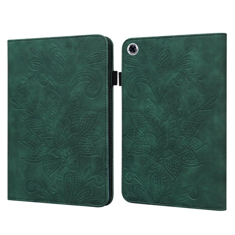 

For Lenovo Tab M10 HD Gen 2 Lace Flower Embossing Pattern Horizontal Flip Leather Case with Holder & Card Slots & Wallet & Photo Frame(Green)