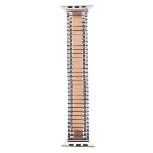 

Aluminum Alloy Steel Replacement Watchband For Apple Watch Series 6 & SE & 5 & 4 40mm / 3 & 2 & 1 38mm(Rose Gold)
