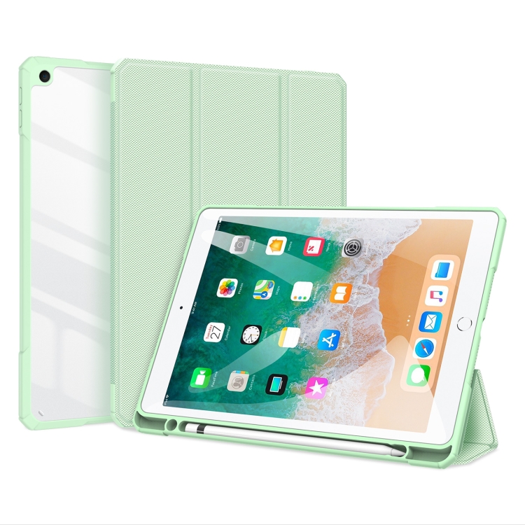 DUX DUCIS TOBY Series Shockproof PU Leather + PC + TPU Horizontal Flip Case with Holder & Pen Slot & Sleep / Wake-up Function For iPad 9.7 inch 2017 / 2018(Green)
DUX DUCIS TOBY Series Shockproof PU Leather + PC + TPU Horizontal Flip Case with Holder & Pen Slot & Sleep / Wake-up Function For iPad 9.7 inch 2017 / 2018(Green)