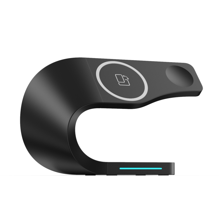 

4 In 1 Multi-function Smart Magnetic Wireless Charger for iPhone & iWatches & AirPods(Black)
