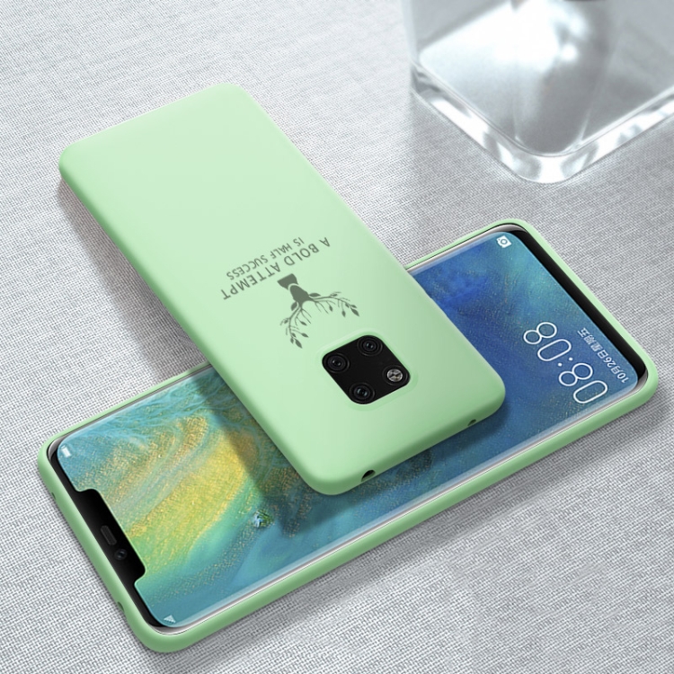 

For Huawei Mate 20 Pro Elk Pattern Ultra-thin Soft TPU Full Coverage Protective Case(Matcha Green)
