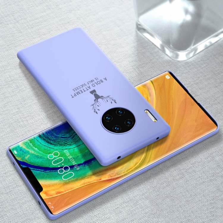 

For Huawei Mate 30 Pro Elk Pattern Ultra-thin Soft TPU Full Coverage Protective Case(Lavender Purple)