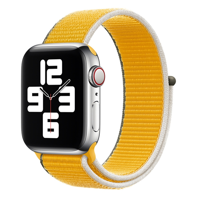 

Loop Type Sport Replacement Strap Watchband For Apple Watch Series 7 45mm / 6 & SE & 5 & 4 44mm / 3 & 2 & 1 42mm(Sunflower)