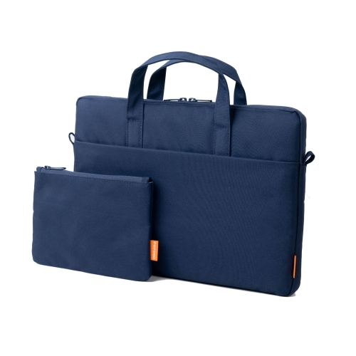 

POFOKO A530 Series Portable Laptop Bag with Small Bag & Removable Strap, Size:14-15.4 inch(Navy Blue)
