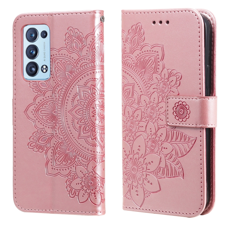 For OPPO Reno 6 Pro+ 5G 7-petal Flowers Embossing Pattern Horizontal Flip PU Leather Case with Holder & Card Slots & Wallet & Photo Frame(Rose Gold)
For OPPO Reno 6 Pro+ 5G 7-petal Flowers Embossing Pattern Horizontal Flip PU Leather Case with Holder & Card Slots & Wallet & Photo Frame(Rose Gold)