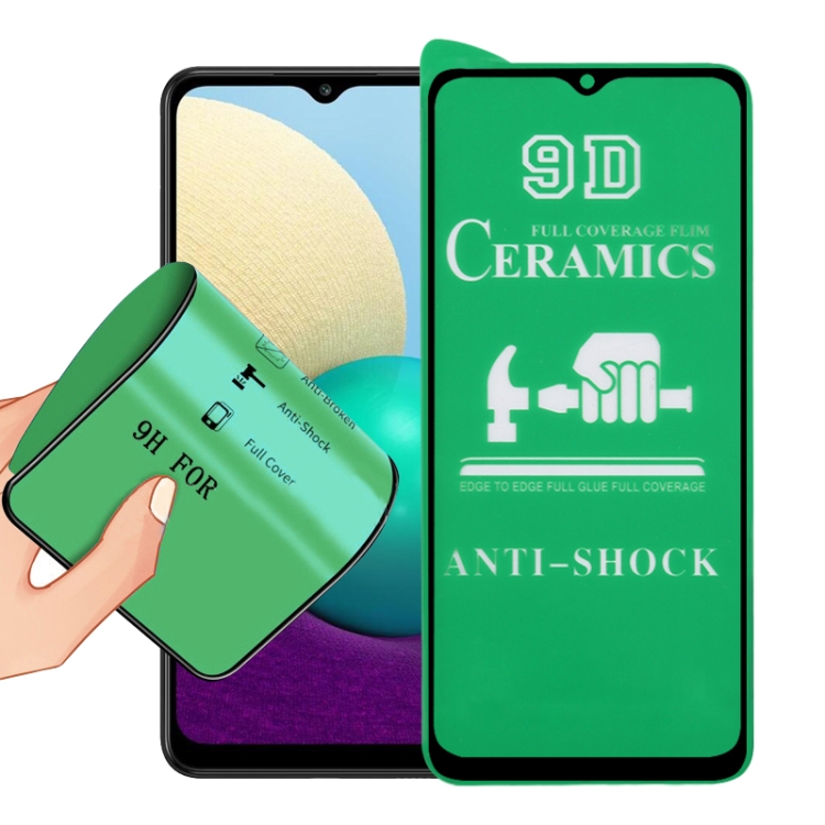 

For Samsung Galaxy A02 9D Full Screen Full Glue Ceramic Film