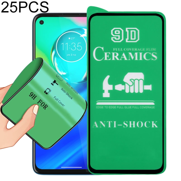

For Motorola Moto G8 Power 25 PCS 9D Full Screen Full Glue Ceramic Film
