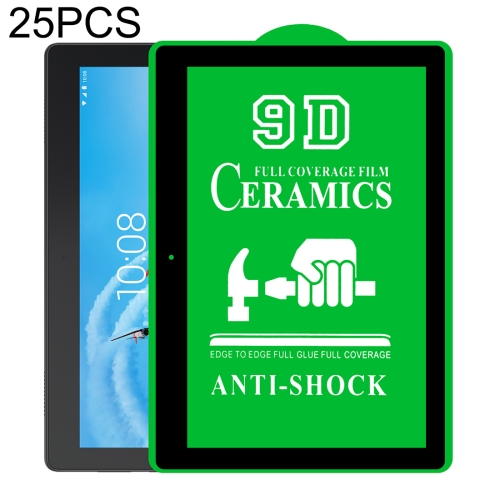 

For Lenovo Tab E10 TB-X104F 10.0 inch 25 PCS 9D Full Screen Full Glue Ceramic Film