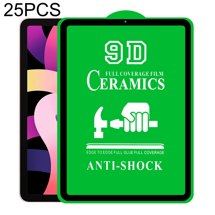 

25 PCS 9D Full Screen Full Glue Ceramic Film For iPad Pro 11 / Air 4 10.9 inch