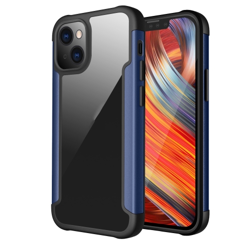 

Iron Man Series Metal PC + TPU Protective Case For iPhone 13 mini(Navy Blue)