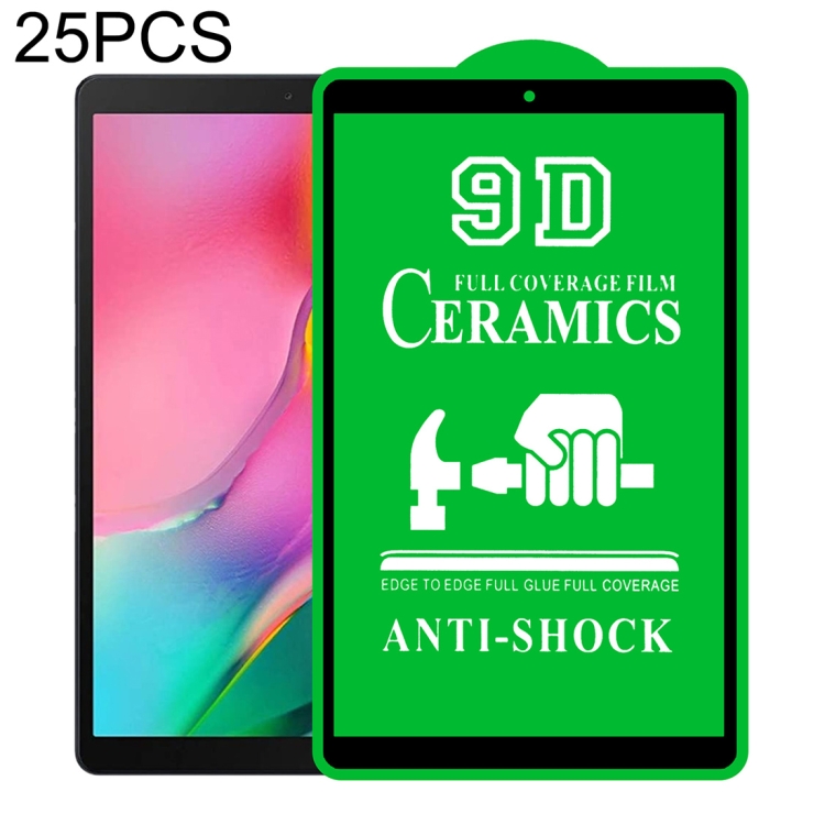 

For Samsung Galaxy Tab A 10.1 2019 T510/T515 25 PCS 9D Full Screen Full Glue Ceramic Film