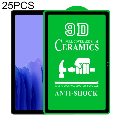 

For Samsung Galaxy Tab A7 10.4 2020 T505 25 PCS 9D Full Screen Full Glue Ceramic Film