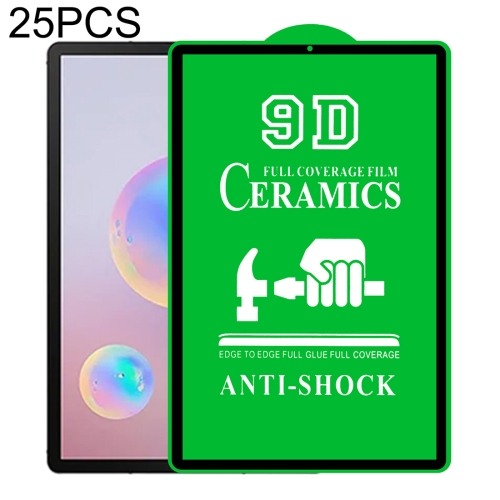 

For Samsung Galaxy Tab S6 10.5 inch T720/T725/T860/T865 25 PCS 9D Full Screen Full Glue Ceramic Film