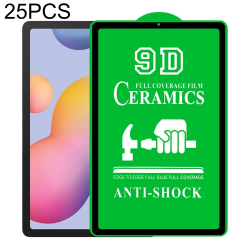 

For Samsung Galaxy Tab S6 Lite 10.4 inch P610/P615 25 PCS 9D Full Screen Full Glue Ceramic Film