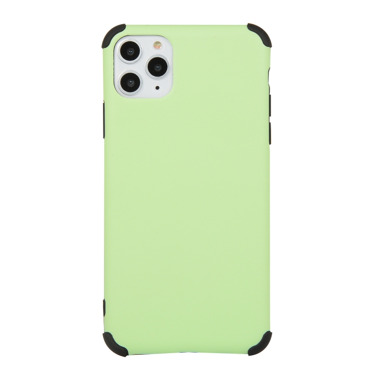 

For iPhone 11 Pro Solid Color Four-Corner Skin Protection Case(Green)