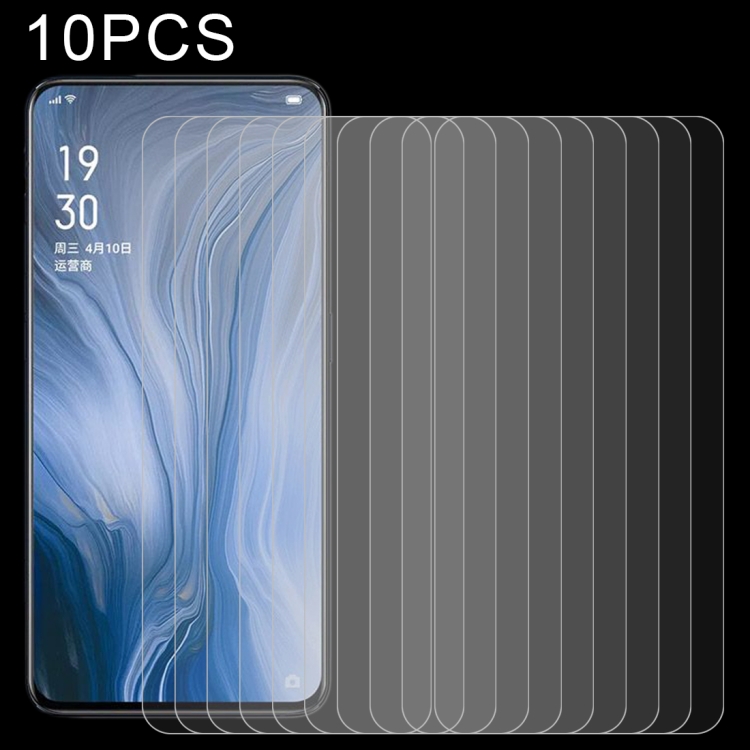 

For OPPO Reno4 4G 10 PCS 0.26mm 9H 2.5D Tempered Glass Film