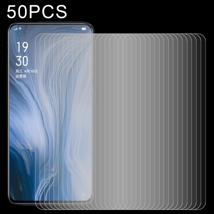 

For OPPO Reno4 4G 50 PCS 0.26mm 9H 2.5D Tempered Glass Film