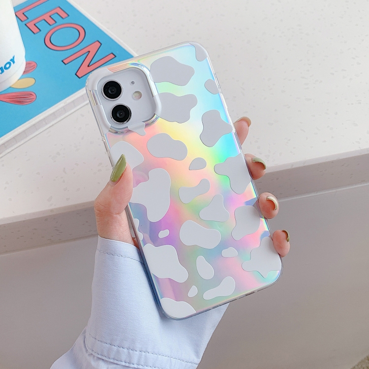 

IMD Laser Pattern TPU Protective Case For iPhone 12 Pro Max(Cow)