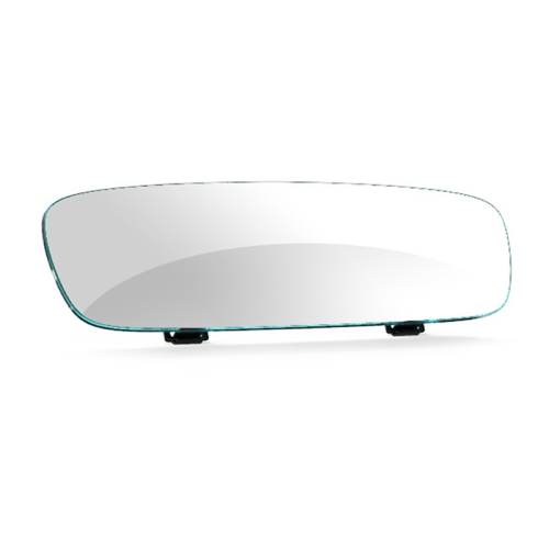 

3R-338 Curved Mirror 270mm Car Rearview Retrofit Frameless Clear Large Mirror(White)