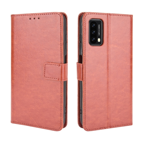 

For Blackview A90 Crazy Horse Texture Horizontal Flip Leather Case with Holder & Card Slots & Lanyard(Brown)