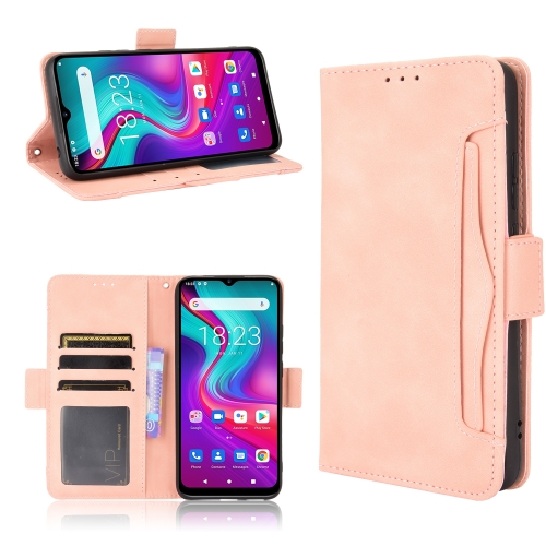 

For Doogee X96 Pro Skin Feel Calf Pattern Horizontal Flip Leather Case with Holder & Card Slots & Photo Frame(Pink)