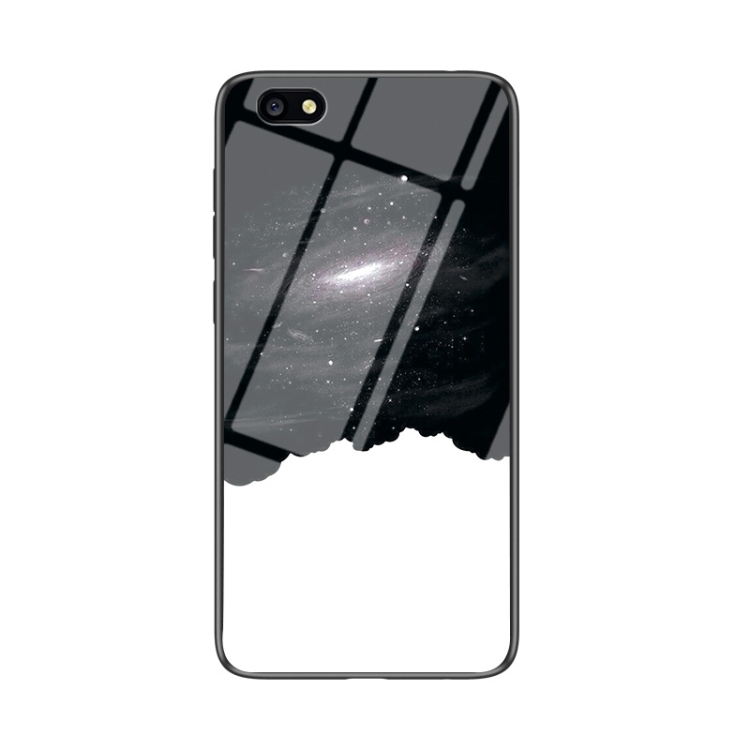 

For OPPO A77 / F3 Starry Sky Painted Tempered Glass TPU Shockproof Protective Case(Cosmic Starry Sky)