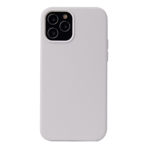 

Solid Color Liquid Silicone Shockproof Protective Case For iPhone 13(White)