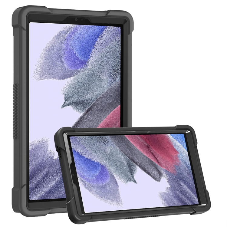 For Samsung Galaxy Tab A7 Lite T225 Silicone + PC Shockproof Protective Case with Holder(Black)
For Samsung Galaxy Tab A7 Lite T225 Silicone + PC Shockproof Protective Case with Holder(Black)
