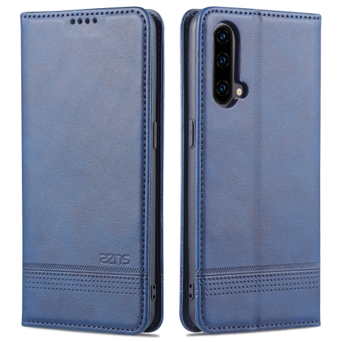 

For OnePlus Nord CE 5G AZNS Magnetic Calf Texture Horizontal Flip Leather Case with Card Slots & Holder & Wallet(Dark Blue)
