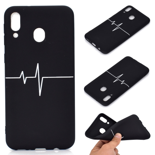 

For Galaxy A40 Shockproof Stick Figure Pattern Soft TPU Protective Case(Heart Rate)