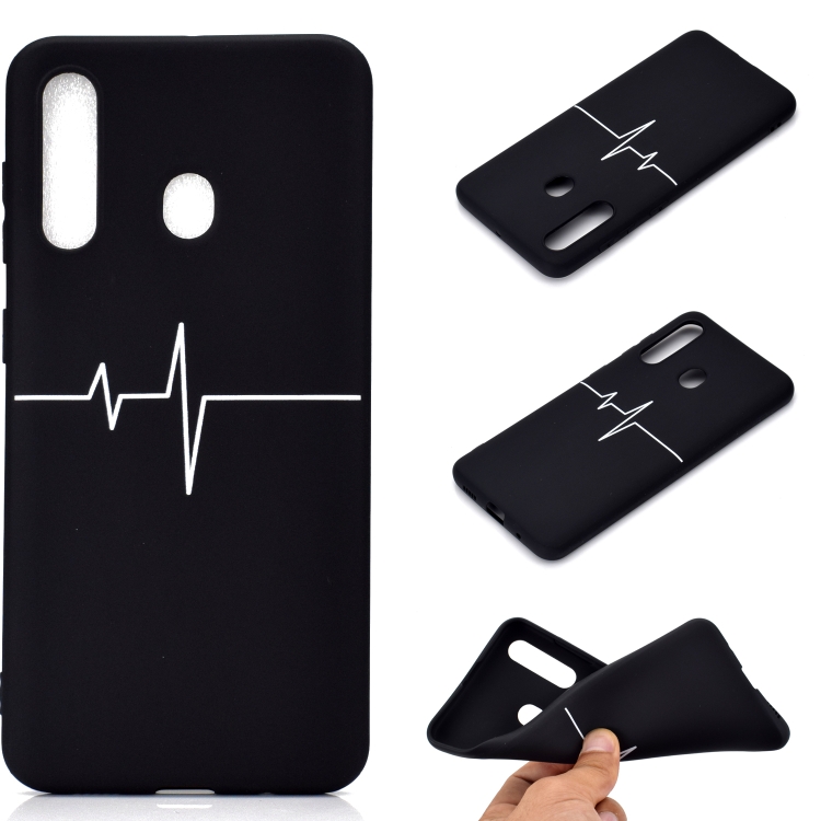 

For Galaxy A60 Shockproof Stick Figure Pattern Soft TPU Protective Case(Heart Rate)