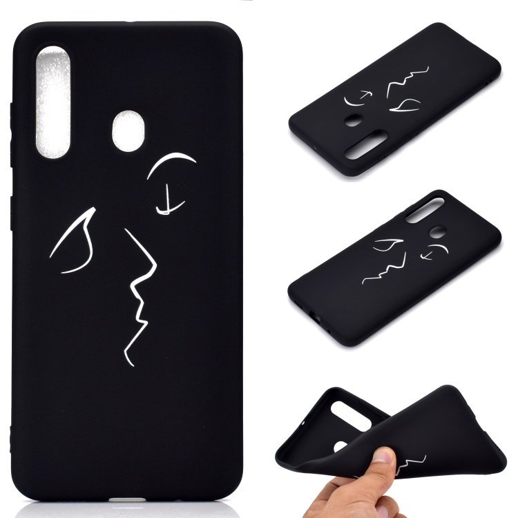 

For Galaxy A60 Shockproof Stick Figure Pattern Soft TPU Protective Case(Kiss)