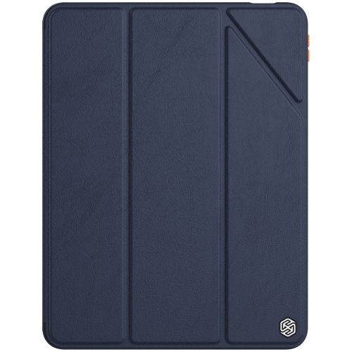 

NILLKIN PC + TPU Horizontal Flip Leather Case with Holder & Pen Slot & Sleep / Wake-up Function For iPad Air 10.9 2020 / Air 4(Blue)