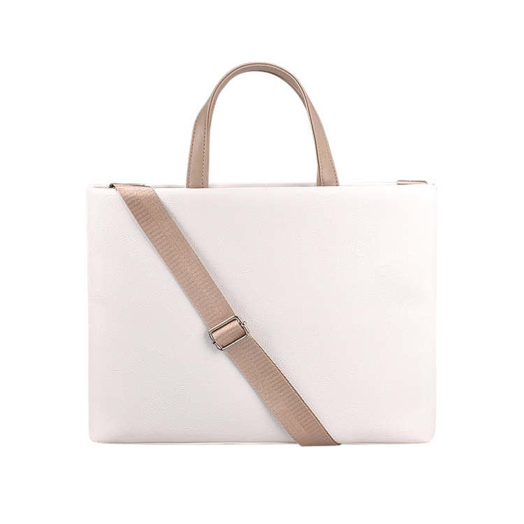 

ST05SDZ Lightweight Notebook Laptop Bag with Detachable Shoulder Strap, Size:14.1-15.4 inch(Creamy White)