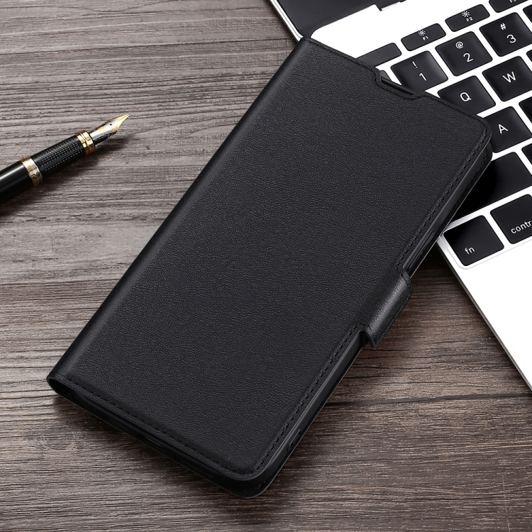 

For OPPO Reno6 Pro+ 5G Ultra-thin Voltage Side Buckle PU + TPU Horizontal Flip Leather Case with Holder & Card Slot(Black)