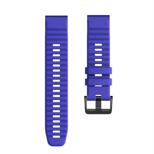 

For Garmin Fenix 6X 26mm Smart Watch Quick Release Silicon Wrist Strap Watchband(Royal Blue)