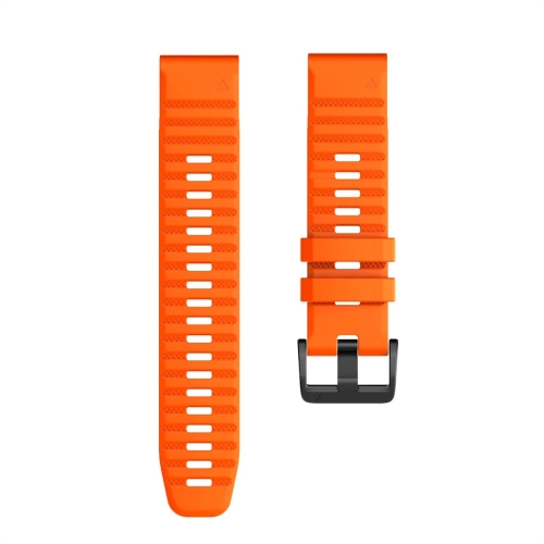 

For Garmin Fenix 6X 26mm Smart Watch Quick Release Silicon Wrist Strap Watchband(Orange)