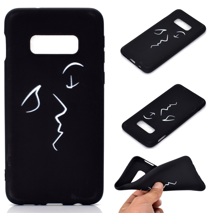 

For Galaxy S10e Shockproof Stick Figure Pattern Soft TPU Protective Case(Kiss)