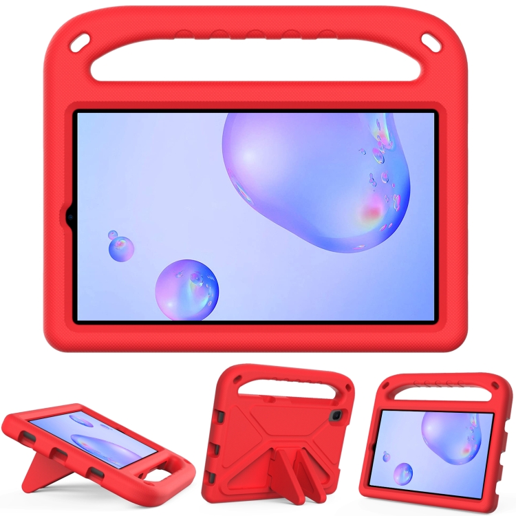 

For Samsung Galaxy Tab A 8.4 2020 SM-T307U Handle Portable EVA Shockproof Anti Falling Protective Case with Triangle Holder(Red)