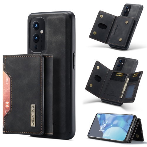 

For OnePlus 9 (EU/NA) DG.MING M2 Series 3-Fold Multi Card Bag + Magnetic Back Cover Shockproof Case with Wallet & Holder Function(Black)