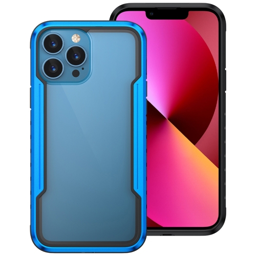 

Armor Metal Clear PC + TPU Shockproof Case For iPhone 13(Blue)