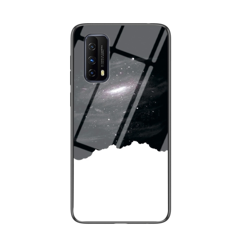 

For vivo iQOO Z1x Starry Sky Painted Tempered Glass TPU Shockproof Protective Case(Cosmic Starry Sky)