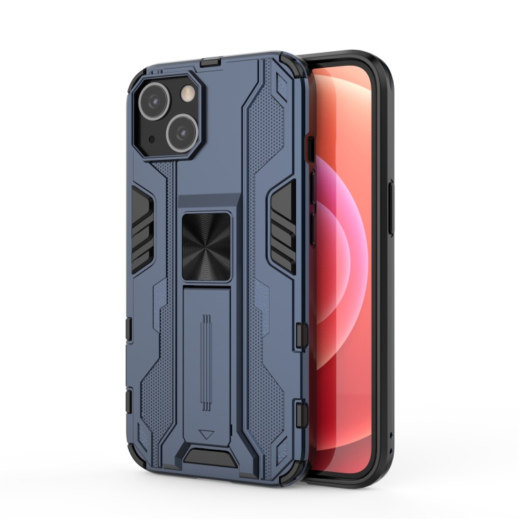 

Supersonic PC + TPU Shock-proof Protective Case with Holder For iPhone 13(Blue)