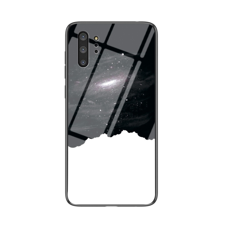 

For Samsung Galaxy Note10+ Starry Sky Painted Tempered Glass TPU Shockproof Protective Case(Cosmic Starry Sky)