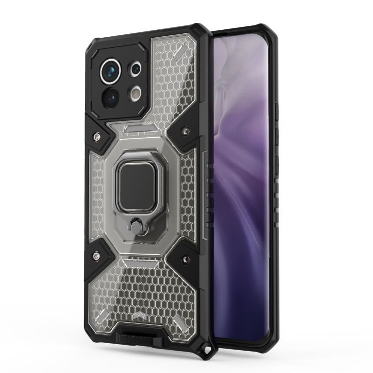 

For Xiaomi Mi 11 Space PC+TPU Ring Holder Protective Case(Grey)