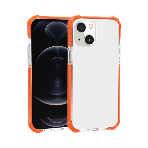 

Four-corner Shockproof TPU + Acrylic Protective Case For iPhone 13(Orange)