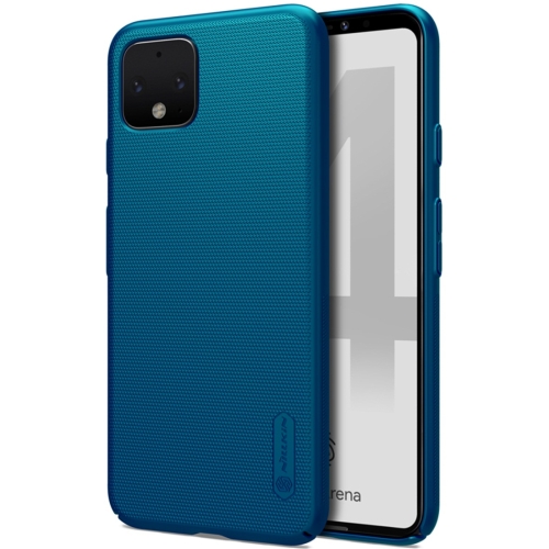 

For Google Pixel 4 NILLKIN Frosted Concave-convex Texture PC Protective Case(Blue)