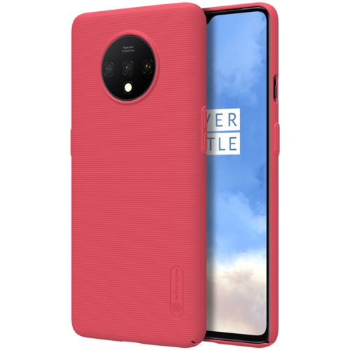 

For OnePlus 7T NILLKIN Frosted Concave-convex Texture PC Protective Case(Red)