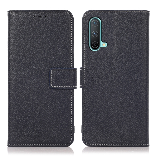 

For OnePlus Nord CE 5G Litchi Texture PU + TPU Horizontal Flip Leather Case with Holder & Card Slots & Wallet(Dark Blue)