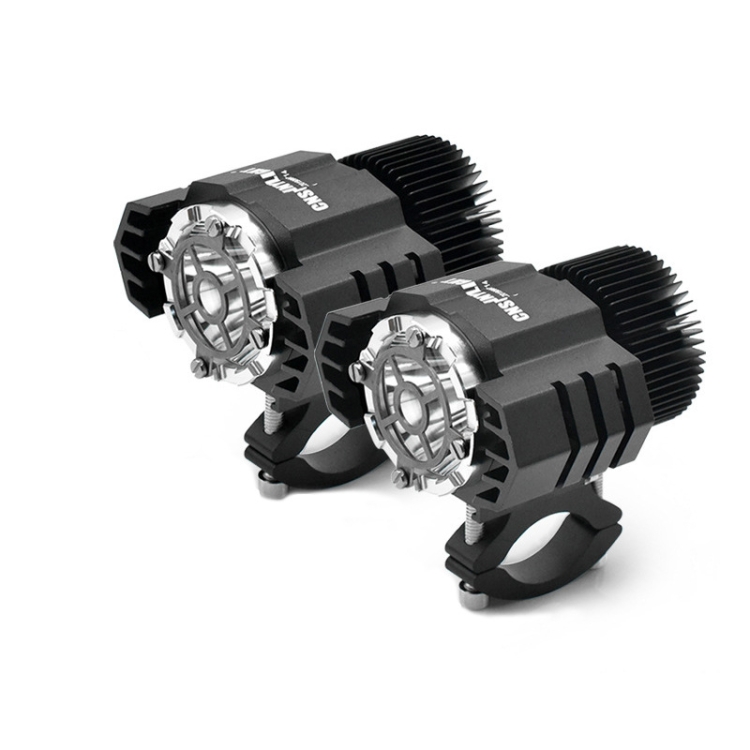 

2 PCS M25 DC10V-80V 30W Motorcycle / Car IP65 Waterproof Aluminum Alloy External LED Glare Small Steel Cannon Headlight Spotlight